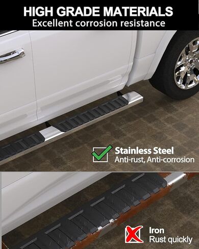 Running Boards Compatible with 2015-2024 Chevy Colorado/GMC Canyon SuperCrew Cab,Aluminum Side Steps for 2015 2016 2017 2018 2019 2020 2021 2022 2023 2024 Chevy Colorado/GMC Canyon Crew Cab in Saudi Arabia