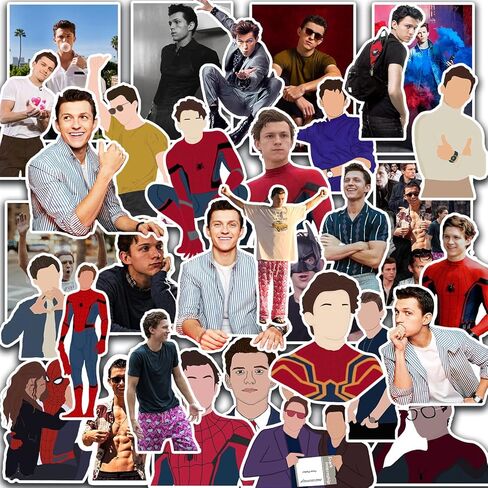 46 قطعة من ملصقات Tom Aesthetic Holland اللطيفة للمعجبين حزمة ملصقات ملونة لأجهزة الكمبيوتر المحمول وزجاجة المياه والدراجة والهاتف والجيتار والأمتعة للمراهقين والبالغين (J) in Kuwait
