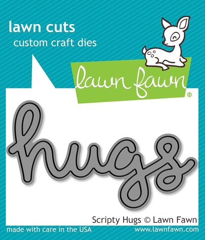 Lawn Fawn - قوالب قطع العشب - حزمة كلمات مكتوبة - العناق، الحب، الفرح، الشكر، مرحبًا - حزمة من 5 عناصر in Saudi Arabia