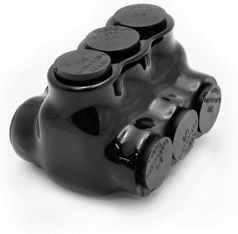 موصل لصق معزول باللون الأسود، 3 منافذ، نطاق الأسلاك 2-14، موصل طاقة كهربائي مزدوج الجوانب، مملوء مسبقًا بطبقة من الفينيل المطاطي المثبط للأكسيد، سهولة إعادة الدخول، موصلات متعددة الأسلاك in Kuwait