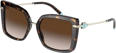 نظارة شمسية تيفاني آند كو بإطار هافانا للنساء، عدسات بنية متدرجة، 54 ملم in Kuwait