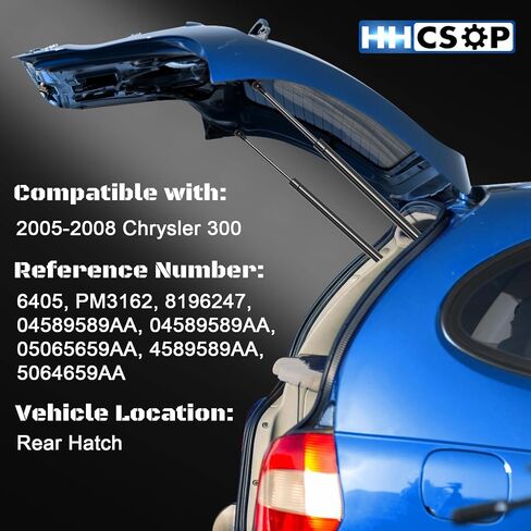 HHCSOP Rear Trunk Lift Supports Strut Shock for Chrysler 300 300C 2005 2006 2007 2008, Trunk Lid Gas Spring OEM# 6405 PM3162 8196247 in Saudi Arabia