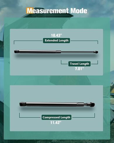 SCITOO 30649736 20.08Inch Lift Supports Fit for Volvo XC90 2003-2014 Front Left and Right Hood Shock Struts 2pcs, As Pictures Shown in Saudi Arabia