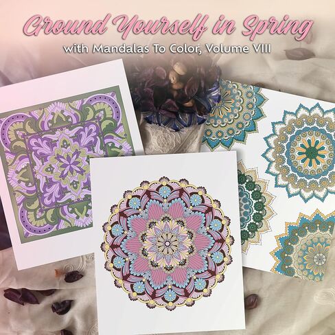ColorIt Mandalas To Color، المجلد السابع كتاب التلوين للبالغين 50 أنماط وتصميمات ماندالا الثقافية، ملزمة حلزونية، مطبوعة في الولايات المتحدة الأمريكية، غطاء كتاب مسطح مسطح، نشاف الحبر in Kuwait