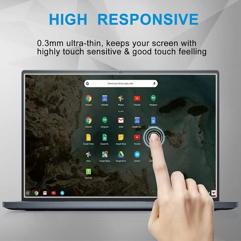 2 Pack Tempered Glass Screen Protector for 11.6" HP/Dell/ASUS/Sony/Samsung/Lenovo/Acer/MSI/LG/Razer Blade 11.6" 16:9 Laptop, 9H Hardness, Anti Fingerprint, Bubble Free in Saudi Arabia