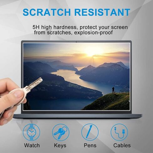2 Pack Tempered Glass Screen Protector for 11.6" HP/Dell/ASUS/Sony/Samsung/Lenovo/Acer/MSI/LG/Razer Blade 11.6" 16:9 Laptop, 9H Hardness, Anti Fingerprint, Bubble Free in Saudi Arabia