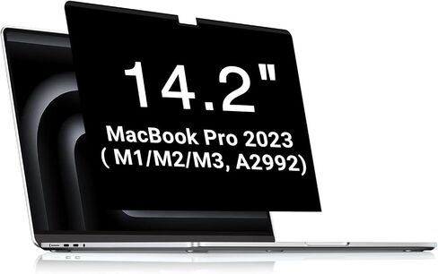 شاشة الخصوصية FILMEXT Macbook Pro 14 بوصة (2023 2022 2021، M1، M2، M3، A2779، A2442، A2992، A2918)، واقي شاشة الخصوصية قابل للإزالة ومضاد للضوء الأزرق لجهاز Mac 14In Laptop in Saudi Arabia