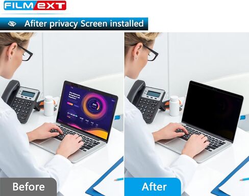 شاشة الخصوصية FILMEXT Macbook Pro 14 بوصة (2023 2022 2021، M1، M2، M3، A2779، A2442، A2992، A2918)، واقي شاشة الخصوصية قابل للإزالة ومضاد للضوء الأزرق لجهاز Mac 14In Laptop in Saudi Arabia