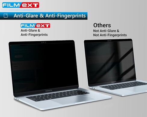 شاشة الخصوصية FILMEXT Macbook Pro 14 بوصة (2023 2022 2021، M1، M2، M3، A2779، A2442، A2992، A2918)، واقي شاشة الخصوصية قابل للإزالة ومضاد للضوء الأزرق لجهاز Mac 14In Laptop in Saudi Arabia