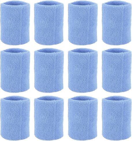 PATIKIL Sports Wristbands Cotton Terry Cloth Absorbent Sweatband for Tennis Basketball Working Out Athletic in Saudi Arabia