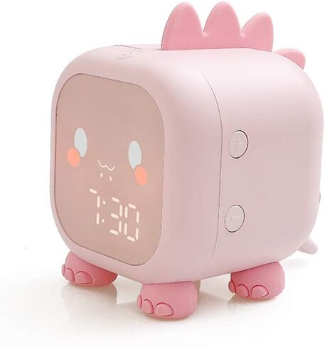 Kids Dinosaur Alarm Clock Boys Blue Alarm Clocks with Night Light Digital Alarm Clock for Kids Boy Children in Saudi Arabia