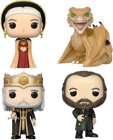Funko POP! TV: House of The Dragon- Syrax Rhaenyra Targaryen Viserys Targaryen and Otto Hightower in Saudi Arabia