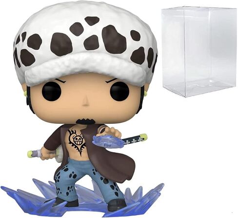 POP One Piece - Trafalgar D. Law Room Attack (AAA Anime Exclusive) Funko Vinyl Figure (Bundled with Compatible Box Protector Case), Multicolor, 3.75 inches in Saudi Arabia