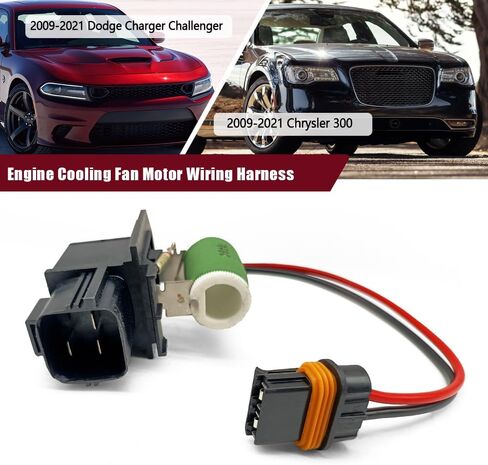 68050128AA Cooling Fan Motor Wiring Harness Fits for Chrysler 300 Dodge Charger Challenger 2009-2021 in Kuwait