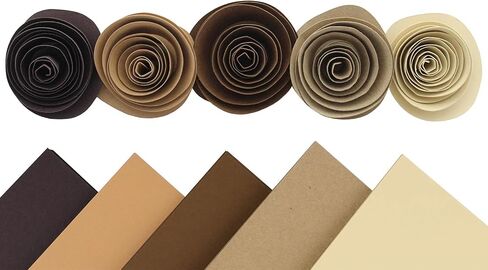 PA Paper Accents Stash Pack Cardstock Pack 8.5" x 11" Browns, colored cardstock paper for card making, scrapbooking, printing, quilling and crafts, 65lb., 40 pieces in Saudi Arabia