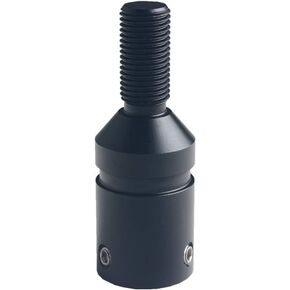 DEWHEL Custom Aluminum Universal Shift knob Shifter Adapter Compatible with Non Threaded Shifters BMW Mini M10X1.25 (Black)