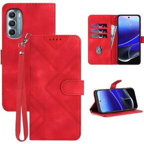 for Moto G Stylus 5G 2022 Phone Case Wallet,Card Holder Leather Kick-Stand,Wrist Strap,Magnetic Closure Protector,Shockproof Protective Flip Cases Cover for Moto G Stylus 5G 2022 (Black)