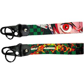 1Pack Anime JDM Motorcycle Keychain tag Nylon Keychain Strap Jet Tag for Car Motorcycles,Scooters Key Accessories