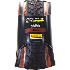 Pirelli Cinturato Gravel M Classic 45-584 (650 x 45c) Gravel Bike Tire - Gravel-Specific Design for Mixed Terrain - SpeedGRIP Compound for Resistance and Grip