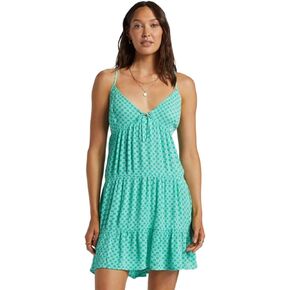 Billabong Sweetest Heart Tiered Mini Dress - V-Neck Summer Strapless Tube Dress