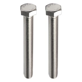 Heyiarbeit M12 Hex Bolt M12-1.75 x 100mm UNC Hex Head Screw Bolts 304 Stainless Steel Fully Threaded Hex Tap Bolts 2pcs