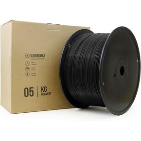 Gizmo Dorks PLA Filament for 3D Printers 3mm (2.85mm) 5kg, Black