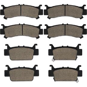 LOCOPOW Brake Pads Compatible with 2016-2023 Honda Pioneer 1000 1000-5 & 2019-2023 Honda Talon 1000R 1000X ATV 06451-HL4-A01 06452-HL4-A01 06431-HL4-A01 06432-HL4-A01 Kevlar Craton