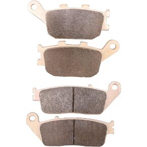 Sintered Brake Pads Compatible with Honda VTX 1300 1300C 1300R 1300S Shadow 1100 ACE 1100 Aero 1100 Sabre 1300 Interstate 1300 Stateline 1300 Fury VT1300CX, Sintered Metal, Front and Rear