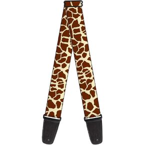 Buckle-Down Guitar Strap Giraffe Spots2 Cream Brown 2 Inches Wide (GS-W30794)