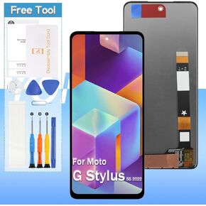 Screen Replacement for Motorola Moto G Stylus 5G 2022 XT2215-1 XT2215-4 LCD Display with Digitizer Full Assembly | Black | Tools Included(Not for G Stylus 5G 2021/2023)