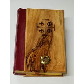 Bethlehem Gifts TM Olive Wood Bible La Santa Biblia Red-Letter King James Version Old and New Testament (Spanish Version)