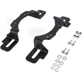 AUXMART 4 inch Fog Light Mount Bracket, 4" LED Fog Light Mounting Adapter Compatible with Jeep Wrangler 2013 2014 2015 2016 2017 2018, Hard Rock, Rubicon X,10th Anniversary Editions