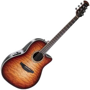 Ovation Celebrity E-Acoustic CS24X-7C, Cognac Burst, Mid-Depth