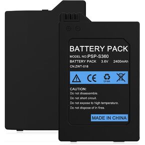 Replacement Battery for PSP-2000,2400 mAh Replacement PSP-2000 Battery for PSP 2000/PSP 3000,PSP Lite,PSP Silm,PSP-S110 Console
