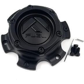 Fuel Off-Road Matte Black Wheel Center Cap with Black Rivets 1004-37BLD