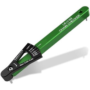 Bike Chain Checker, Durable Aluminum Alloy Bike Chain Tool Bicycle Chain Wear Indicator Compatible with Most Bicycle