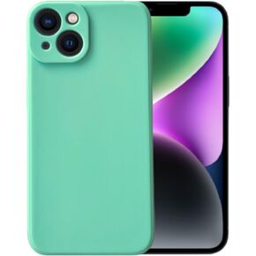 Compatible with iPhone 14 Plus Soft Liquid Silicone Gel Cell Phone Mobile Basic Back Case Cover (Baby Blue)