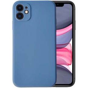 Compatible with iPhone 12 Soft Liquid Silicone Gel Cell Phone Mobile Basic Back Case Cover (Baby Blue) in Kuwait