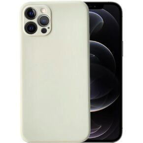 Compatible with iPhone 12 Pro Soft Liquid Silicone Gel Cell Phone Mobile Basic Back Case Cover (Baby Blue)