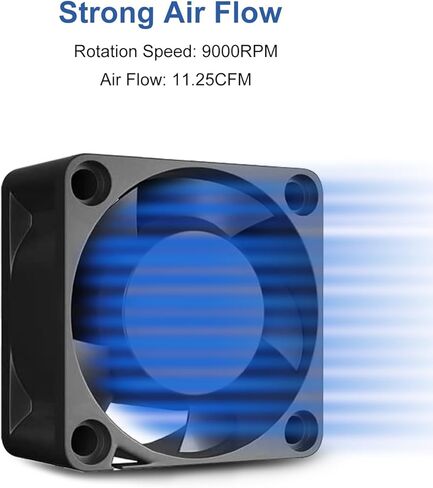4 عبوات 4020 مروحة 24 فولت محمل كروي مزدوج، مراوح تبريد قوية بدون فرش لتدفق الهواء 40 مم × 40 مم × 20 مم مع موصل 2Pin للطابعة ثلاثية الأبعاد واستبدال الأجهزة الإلكترونية الأخرى in Kuwait