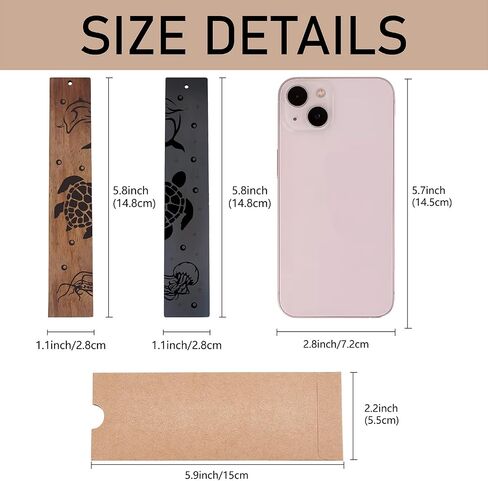 CRASPIRE Wood Bookmark 2 Colors Bamboo & Plum Blossom Engraved Book Mark Gifts Traditional Bookmarks with Tassel Pendant for Book Lovers Teacher Students in Kuwait