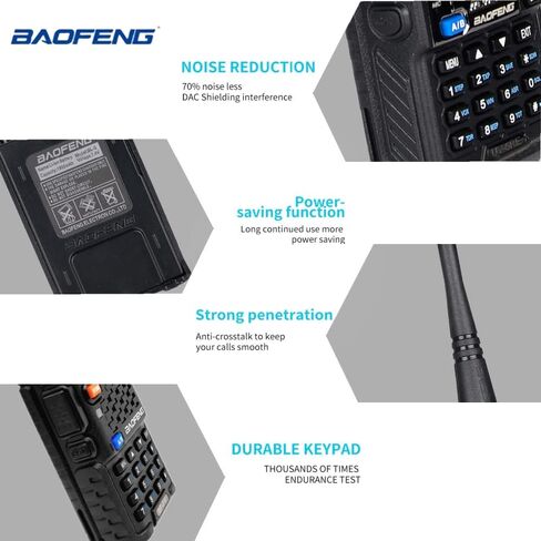 BAOFENG راديو BF-F8 + اتجاهين راديو ثنائي النطاق طويل المدى راديو محمول قابل لإعادة الشحن لاسلكي تخاطب للبالغين in Saudi Arabia