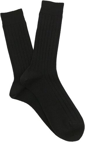 Pure Cashmere Men Rib Socks, Warm Cosy Smooth Seamless Toes Sewed by Hand in Saudi Arabia