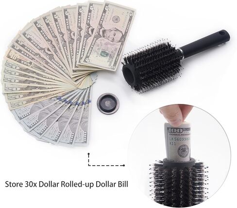 Hair Brush Comb Diversion Stash Safe by Charmonic, Stash Can, Functions as an Authentic Brush, Perfect for Travel or At Home (1 Pack) in Saudi Arabia