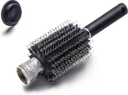 مشط فرشاة الشعر، آمن للتخزين من شارمونيك، علبة تخزين، يعمل كفرشاة أصلية، مثالي للسفر أو في المنزل (عبوة واحدة) in Kuwait