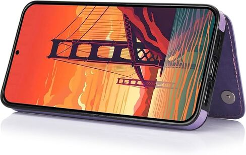 Asuwish Phone Case for Samsung Galaxy A35 5G with Tempered Glass Screen Protector and Card Holder Wallet Cover Stand Flip Leather Cell Accessories Glaxay A 35 35A A355G SM-A356U A356E Women Men Black in Kuwait