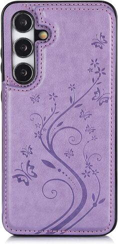 Asuwish Phone Case for Samsung Galaxy A35 5G with Tempered Glass Screen Protector and Card Holder Wallet Cover Stand Flip Leather Cell Accessories Glaxay A 35 35A A355G SM-A356U A356E Women Men Black in Kuwait