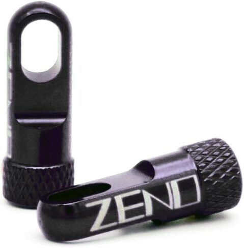 ZENO Presta Tubeless Valve Cap with Valve Core Removing Function (Black) in Kuwait