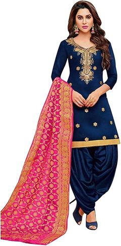 Party Wear Indian Shalwar Kameez Dress Punjabi Unstitched Patiyala Suits in Saudi Arabia