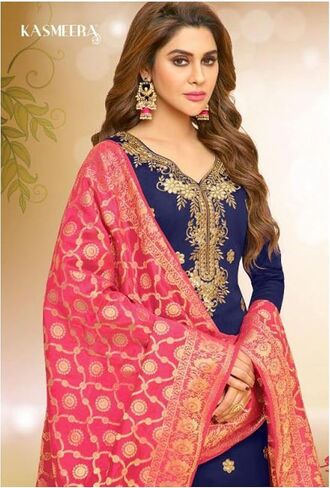 Party Wear Indian Shalwar Kameez Dress Punjabi Unstitched Patiyala Suits in Saudi Arabia